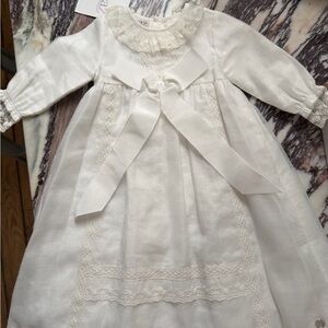 Paz Rodriguez Woven Christening Gown